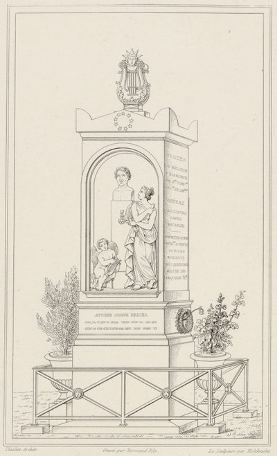 Grave of Antoine Reicha by Francois Thiollet